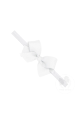WeeOnes Mini Bow Headband White