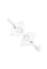 WeeOnes Small Bow Headband White