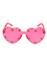 Bari Lynn Crystallized Flower Heart Sunglasses