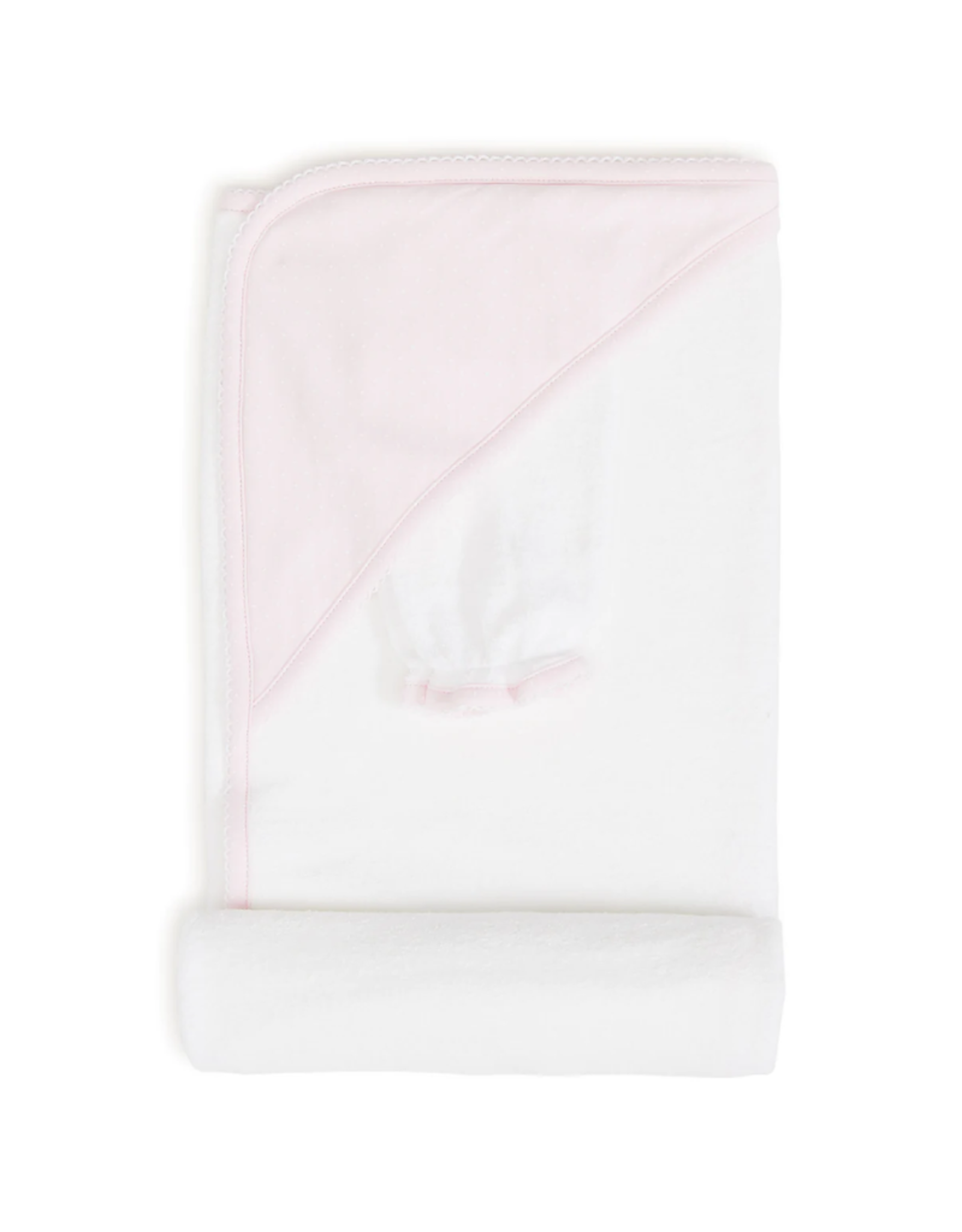 Kissy Kissy New Kissy Dots Towel w/ Mitt, Pink/White