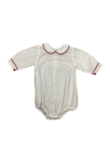 Remember Nguyen Red Piped Girl Long Onesie 12m