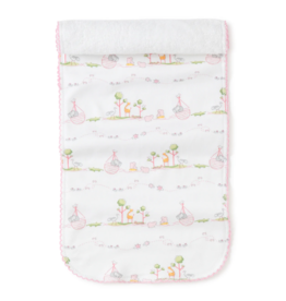 Kissy Kissy Noah's  Print Burp Cloth Pink