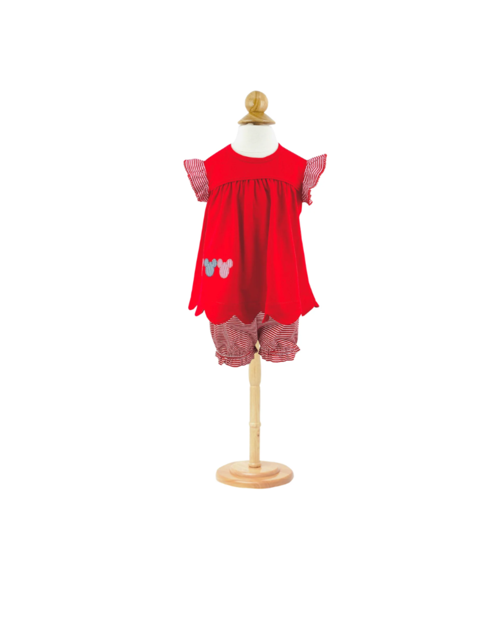 Ishtex Mouse Trio Applique Bloomer Set