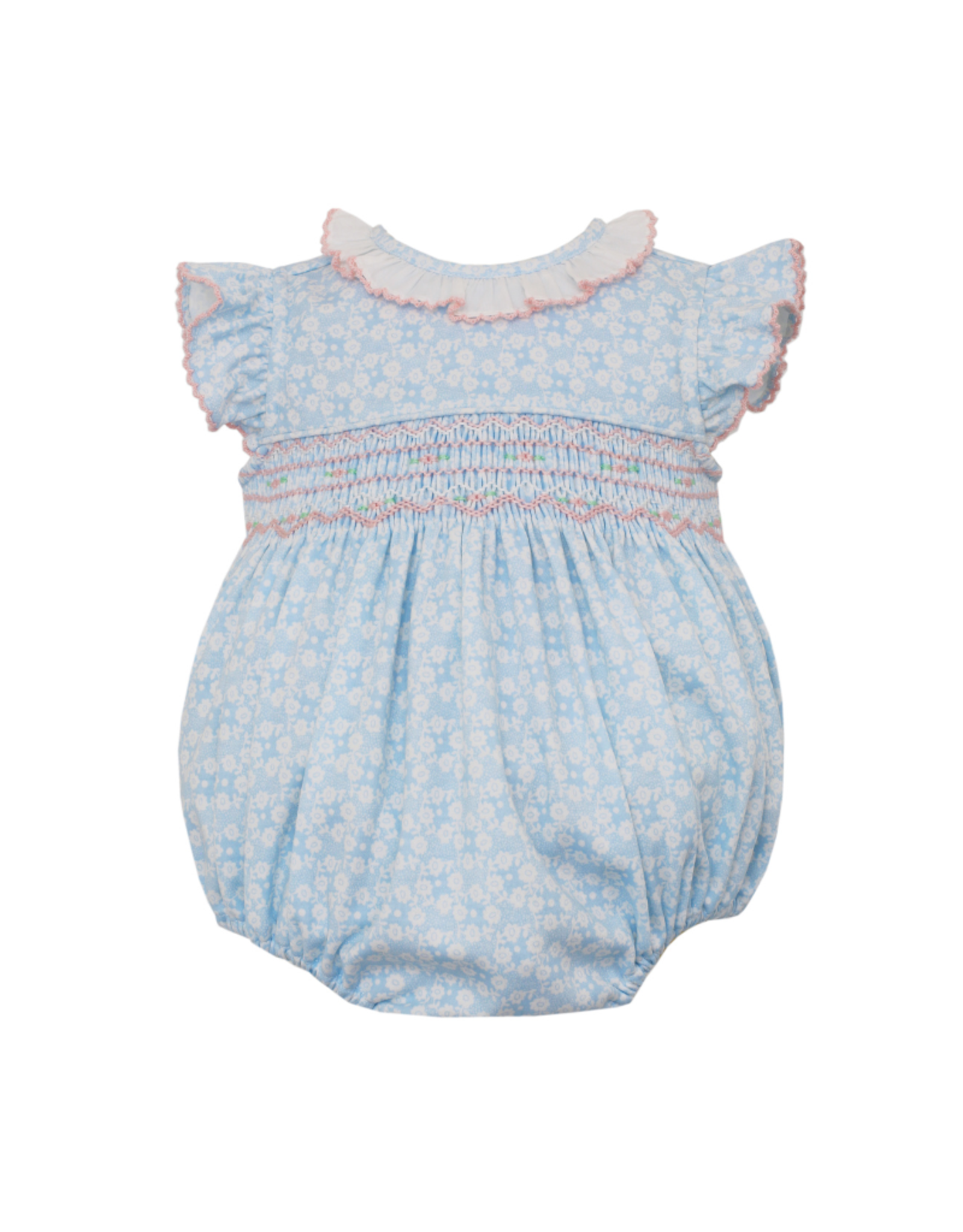 Petit Bebe Allison Sleeveless Bubble in Blue Liberty Floral