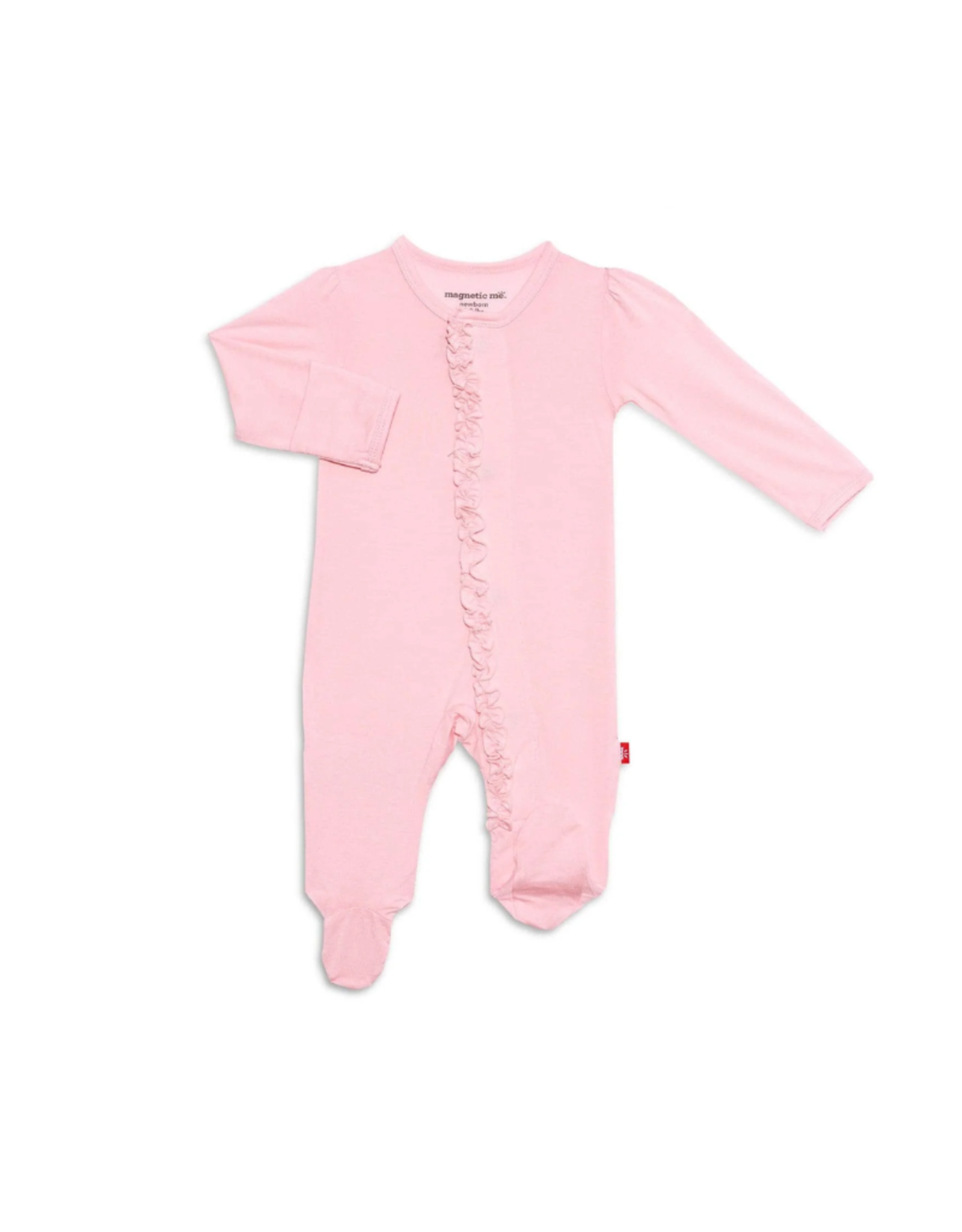 Magnetic Me Pink Dogwood Modal Magnetic Ruffle Footie