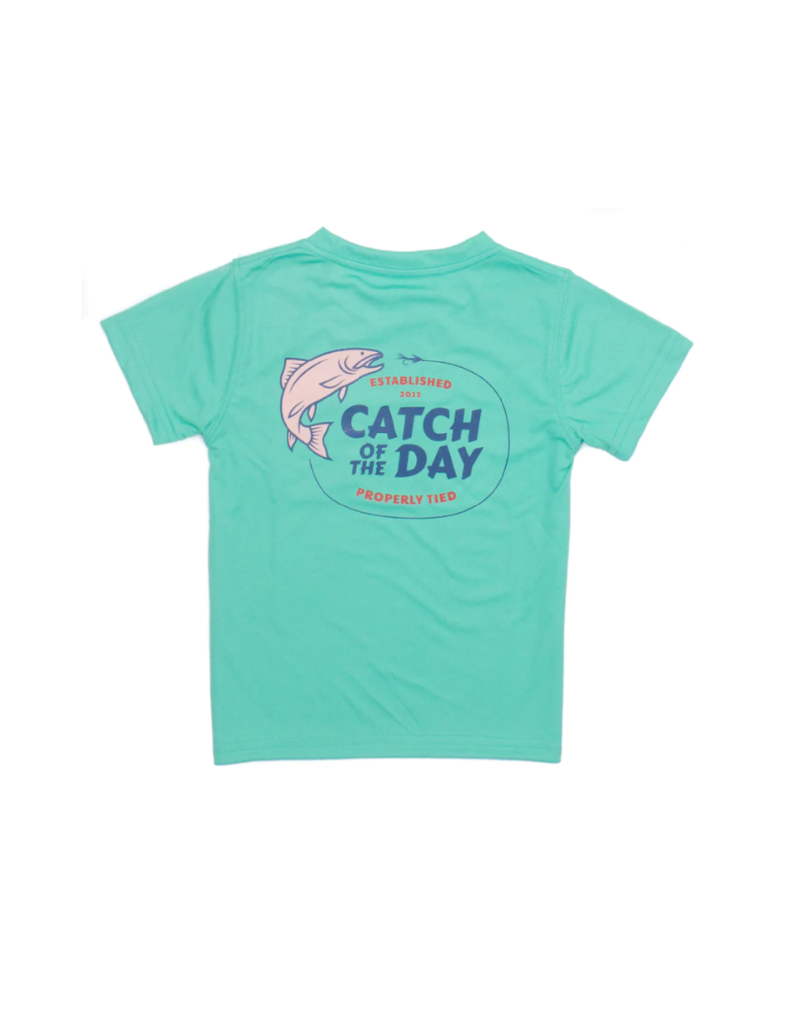 Properly Tied Performance SS Tee Catch Of The Day Soft Green