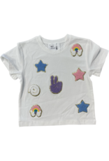 Belle Cher Peace and Love Chenille Shirt