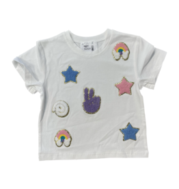 Belle Cher Peace and Love Chenille Shirt