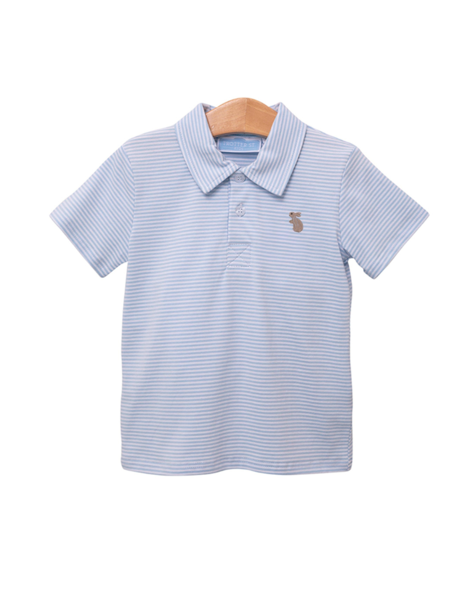 Trotter Street Kids Bunny Embroidery Polo