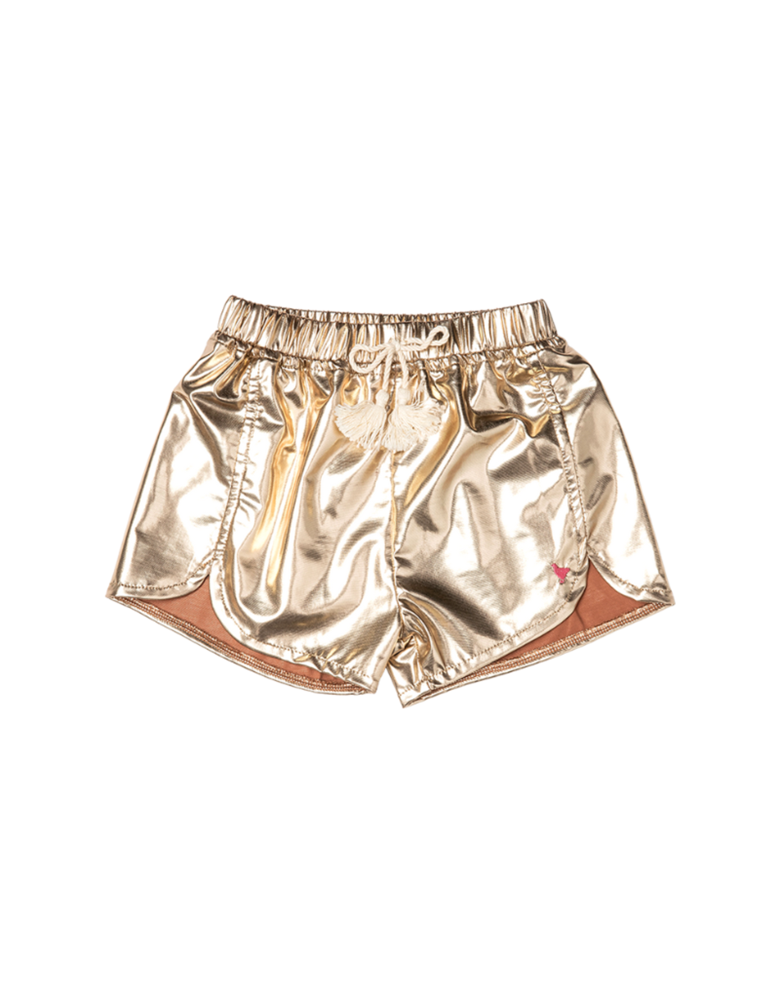 Pink Chicken Millie Metallic Short - Gold