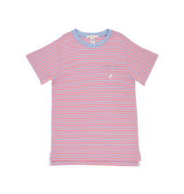 The Beaufort Bonnet Company Carter Crewneck, Beale St Blue/Parrot Cay Coral The Beaufort Bonnet Company Carter Crewneck, Beale St Blue/Parrot Cay Coral