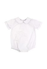 The Bailey Boys Short Sleeve White Woven Boys Peter Pan Onesie