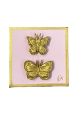 Stacked Butterfly Canvas Pink