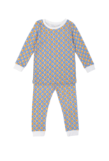 Lila + Hayes Grayson Pajama Set, Hoop It Up Blue