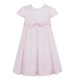 Anavini Pink Batiste Dress with Bow