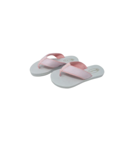 LullabySet Pink Mini Gingham Flip Flops - 11/12Y