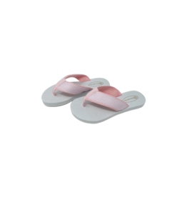 LullabySet Pink Mini Gingham Flip Flops