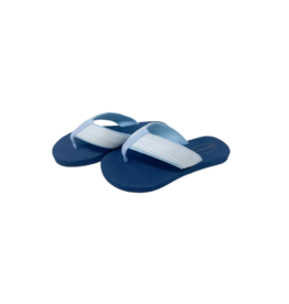 LullabySet Blue Mini Gingham Flip Flops