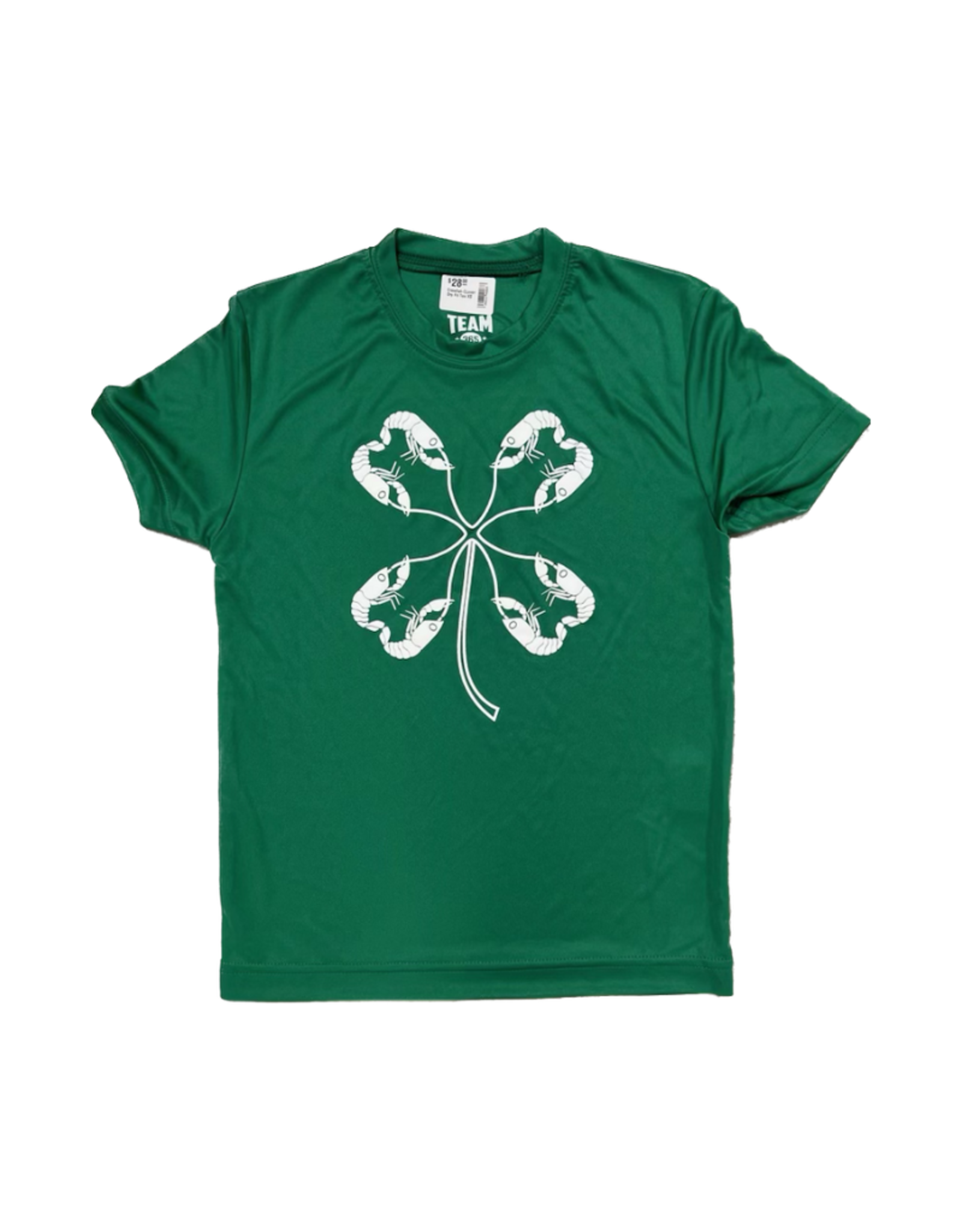 Crawfish CLover Dry Fit Tee Mini Macarons Boutique