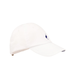 The Beaufort Bonnet Company Covington Cap w/ Stork White & Navy Gingham The Beaufort Bonnet Company Covington Cap w/ Stork White & Navy Gingham