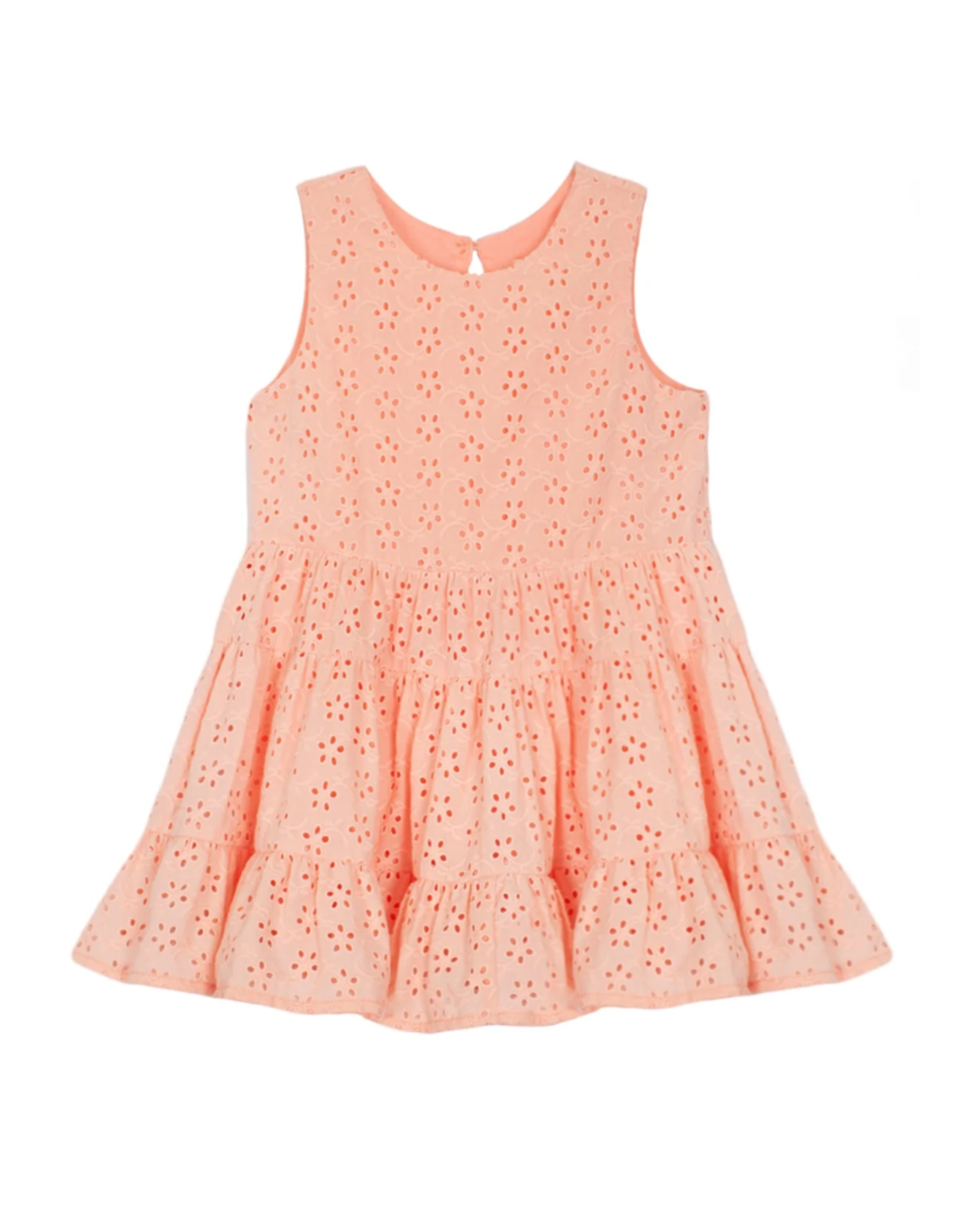 Mabel And Honey Amara Pink Eyelet Embroidery Dress