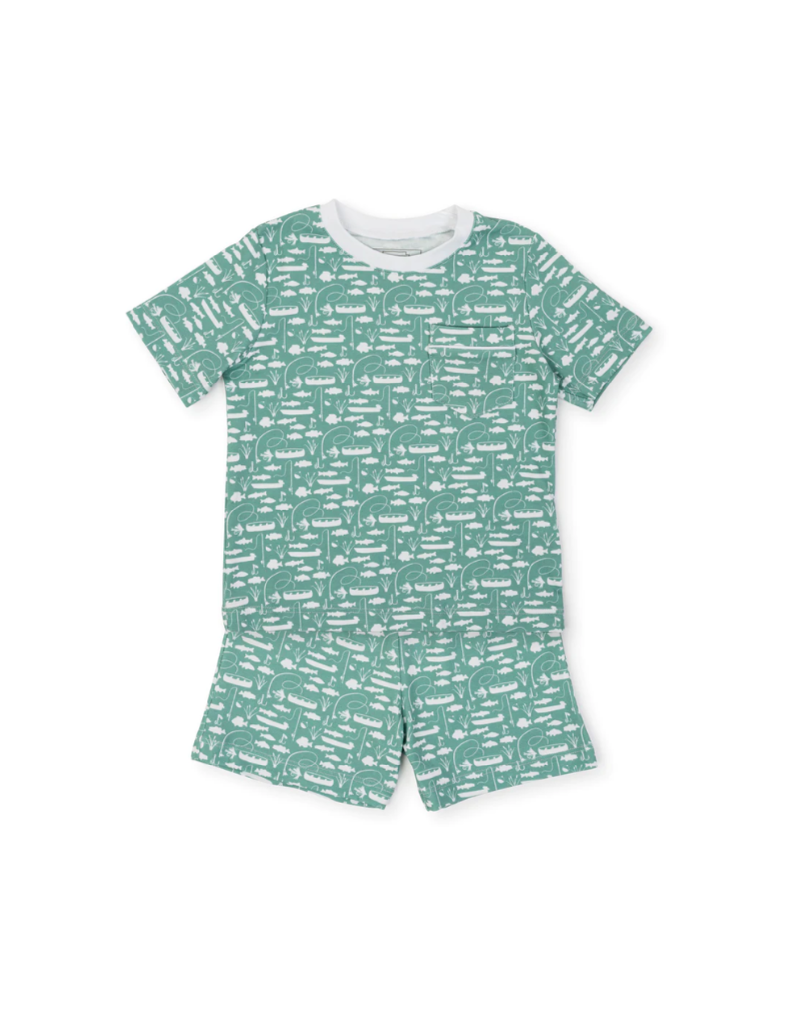 Lila + Hayes Charles Short Set Gone Fishing - 8