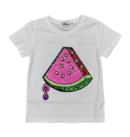 Lola and the Boys Watermelon Sequin Tee