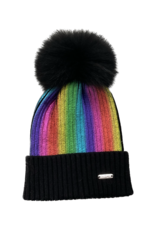 Bari Lynn Fur Ball Winter Hat