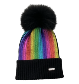 Bari Lynn Fur Ball Winter Hat