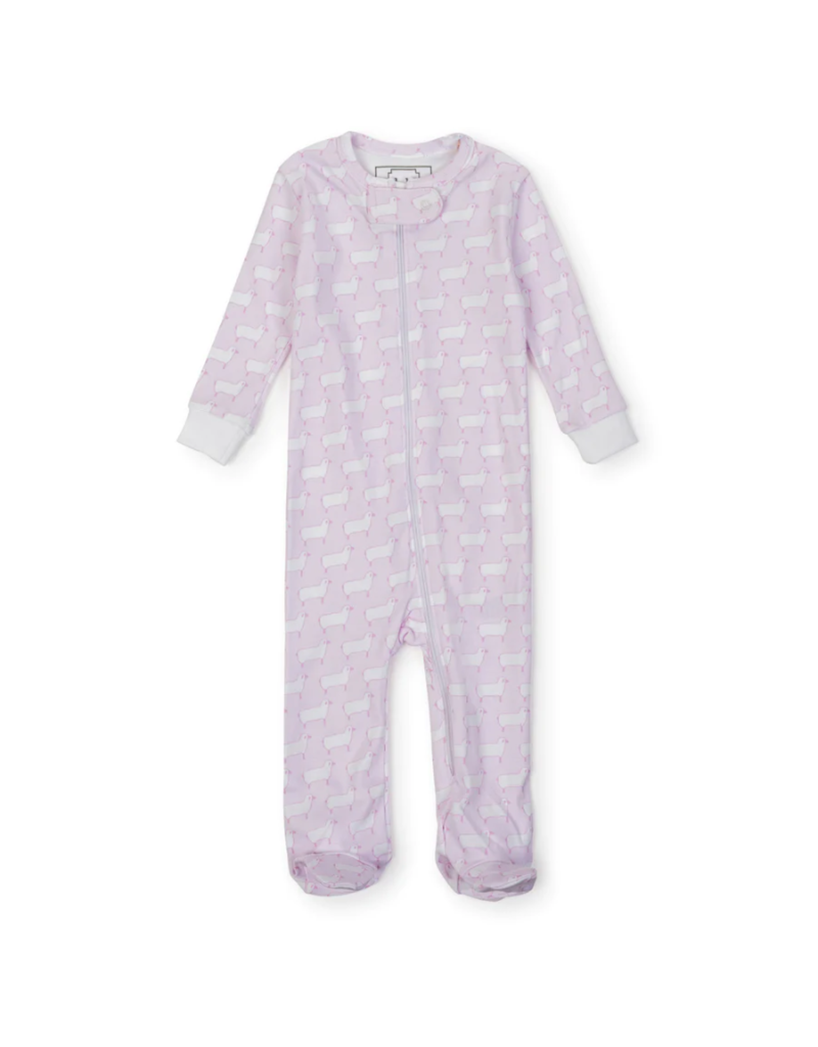 Lila + Hayes Parker Zip Pajama, Counting Sheep Pink