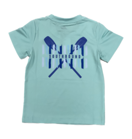 SouthBound Performance Tee - Oars on Teal