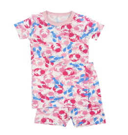 Magnolia Baby Crab And Lobsters Printed Short Pajamas Pink