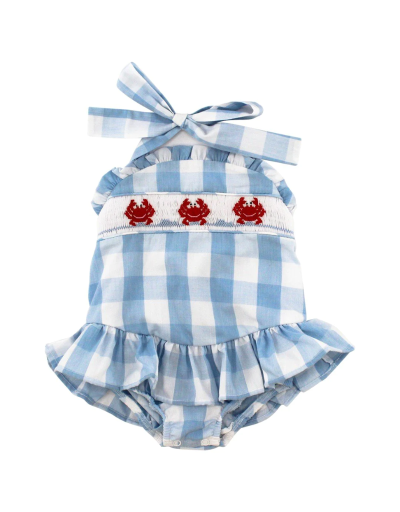 Crab One Piece Ruffle Swimsuit Mini Macarons Boutique crab-one-piece-ruffle-swimsuit-mini-macarons-boutique