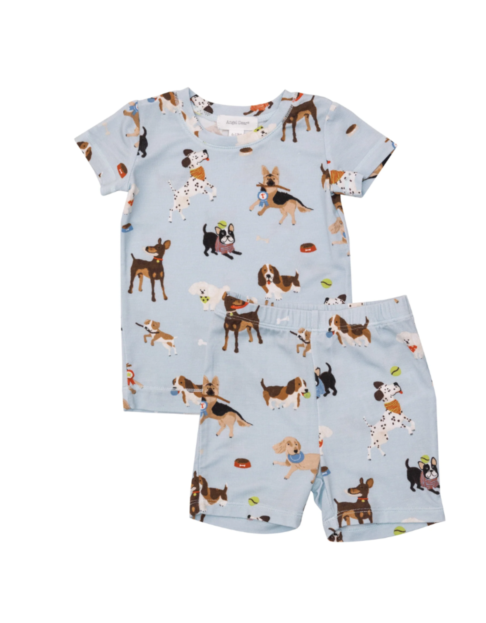 Angel Dear Blue Doggy Daycare Loungewear Short Set