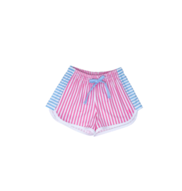 SET Annie Short - Pink/Blue Stripe