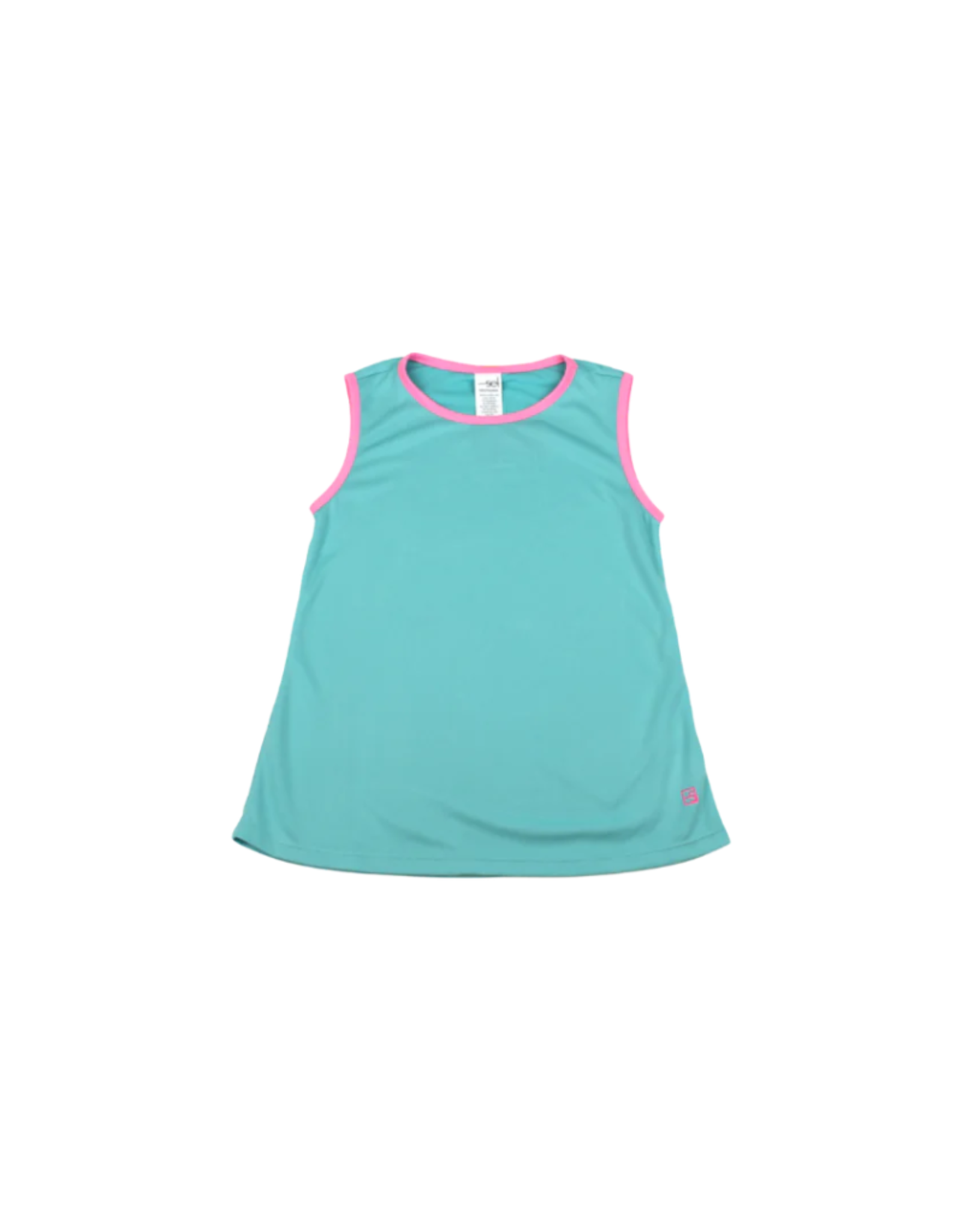 SET Tori Tank - Turquoise with Pink