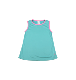 SET Tori Tank - Turquoise with Pink