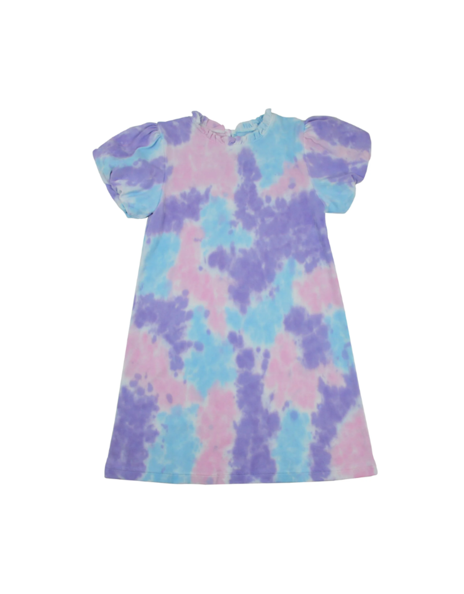 Be Elizabeth Puff Sleeve Tie Dye Dress