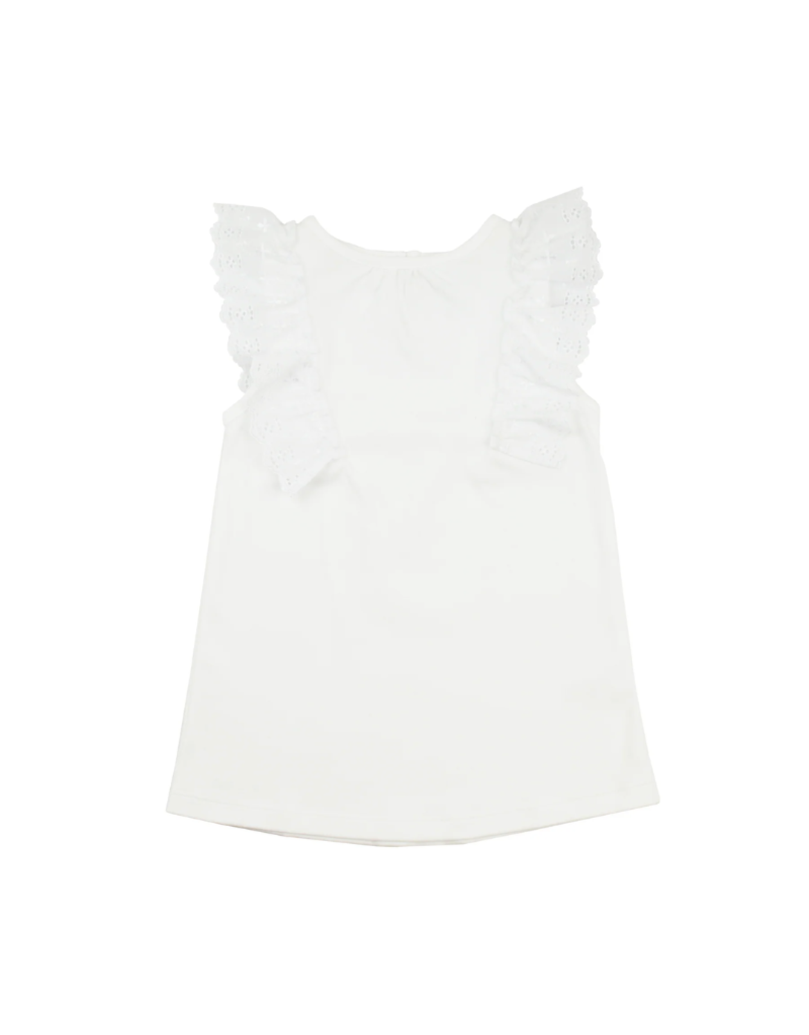 Be Elizabeth White Eyelet Sleeveless Top