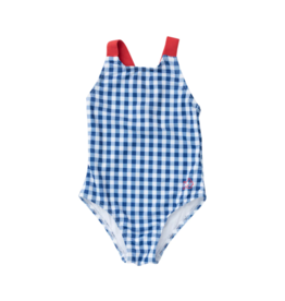 Prodoh Navy Gingham Creek Crossing Swimsuit