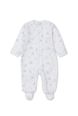 Kissy Kissy Bunny Burrows Zipper Footie Blue