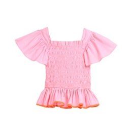 Bisby India Top, Palm Springs Pink