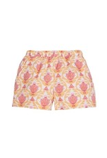 Bisby Basic Shorts - Coral Lotus Blossom