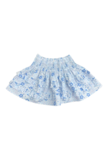 Be Elizabeth Smocked Ruffle Skirt Blue Floral