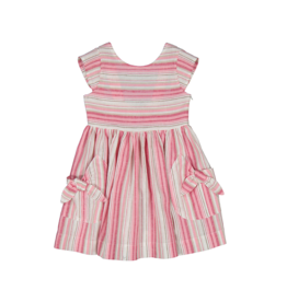 Mayoral HIbiscus Stripe Dress