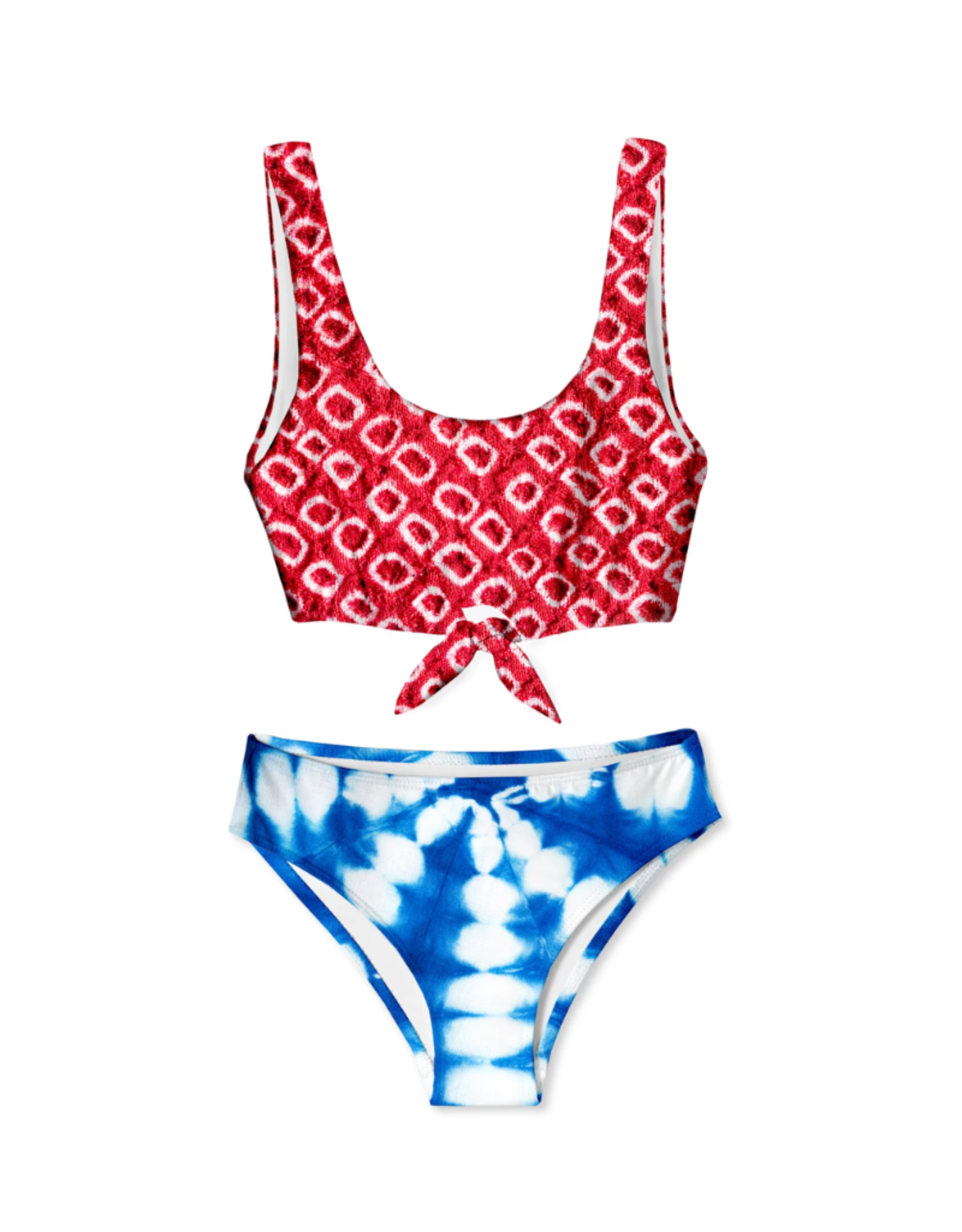 Stella Cove Ruby Coral Tie Dye Bikini
