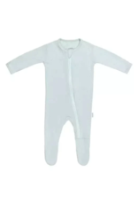 Bamboo Little Zipper Footie Blue