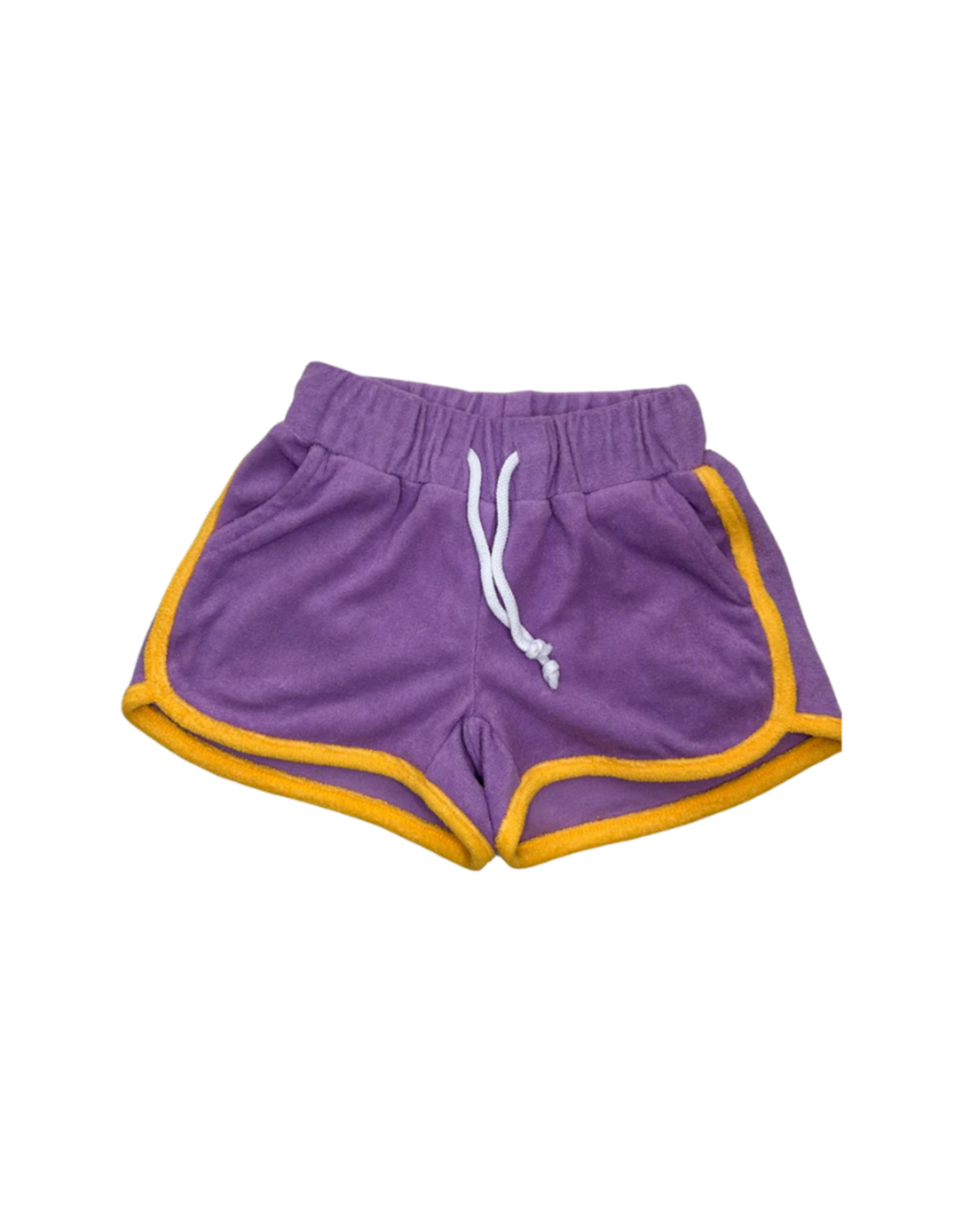 Purple/Gold Terry Cheer Shorts