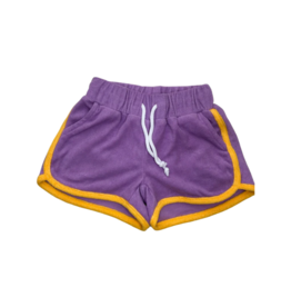 Purple/Gold Terry Cheer Shorts