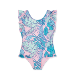 James & Lottie Girls Emerson Two Piece Bathing Suit - Blue Fish